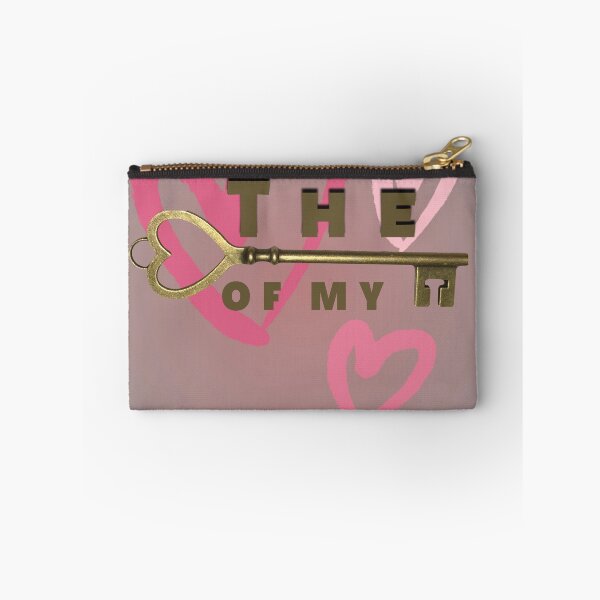 Item preview, "The Golden key of my heart" gold pink purple designed and sold by 9000MilesToHome.