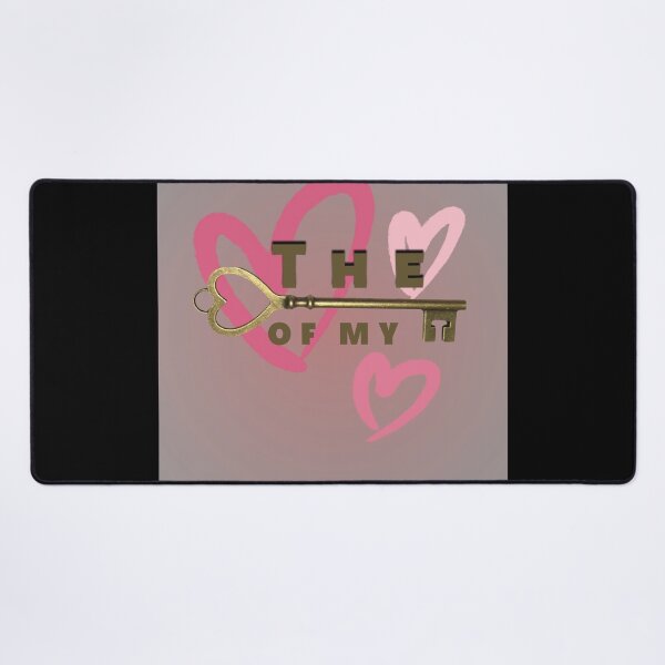 Item preview, "The Golden key of my heart" gold pink purple designed and sold by 9000MilesToHome.