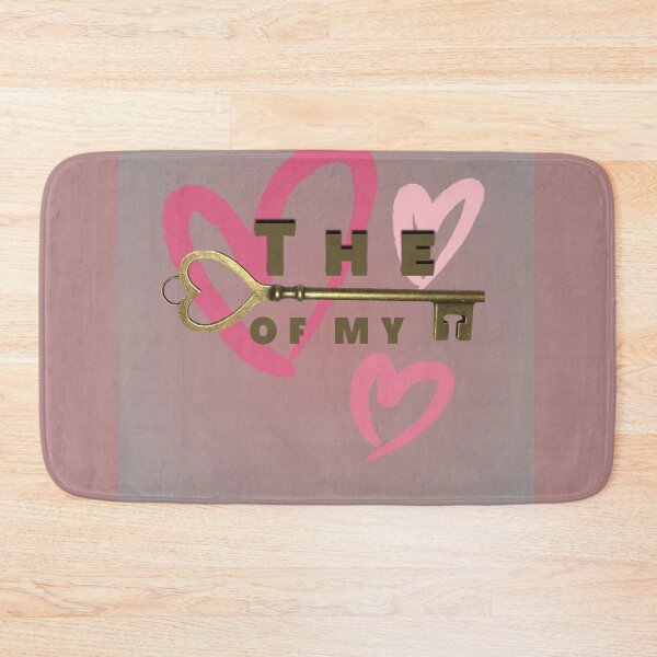 Item preview, "The Golden key of my heart" gold pink purple designed and sold by 9000MilesToHome.