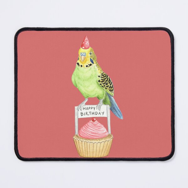 Item preview, Happy Birthday Budgie designed and sold by WolfySilver.