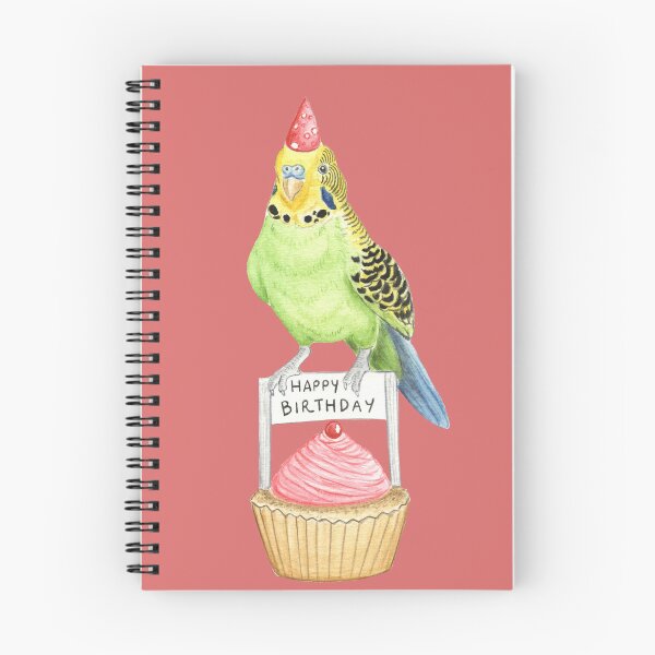 Item preview, Happy Birthday Budgie designed and sold by WolfySilver.