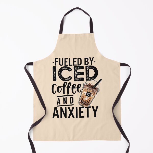 Artikelvorschau, Angetrieben von Eiskaffee und Angst entworfen und verkauft von OfficeFortune.