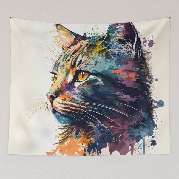 Item preview, Cat Painting #1 designed and sold by YourMajestyLuna.