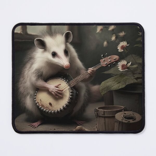 Item preview, Opossum playing banjo designed and sold by fattim3.