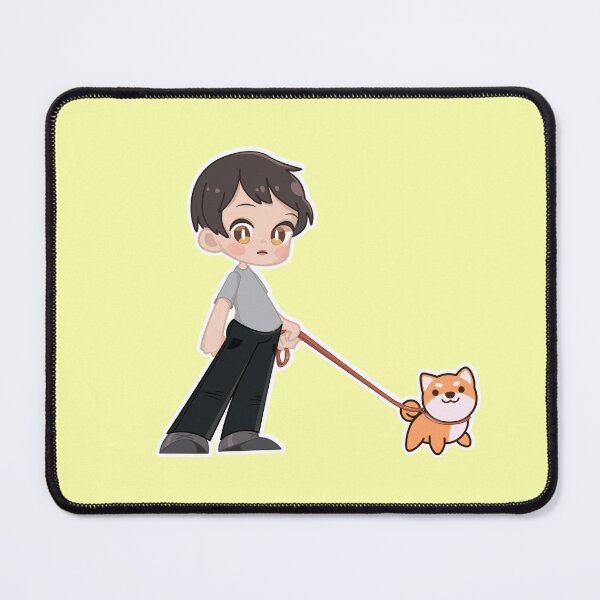 Item preview, Cute boy on a walk with his dog designed and sold by gllemm.