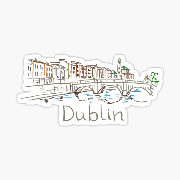 Dublin Panorama Sticker