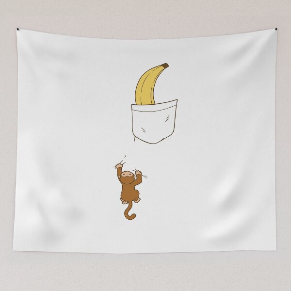 Item preview, Funny Monkey Climbs A Tshirt To Get Banana Kids Cute Monkey designed and sold by solimangomaa.