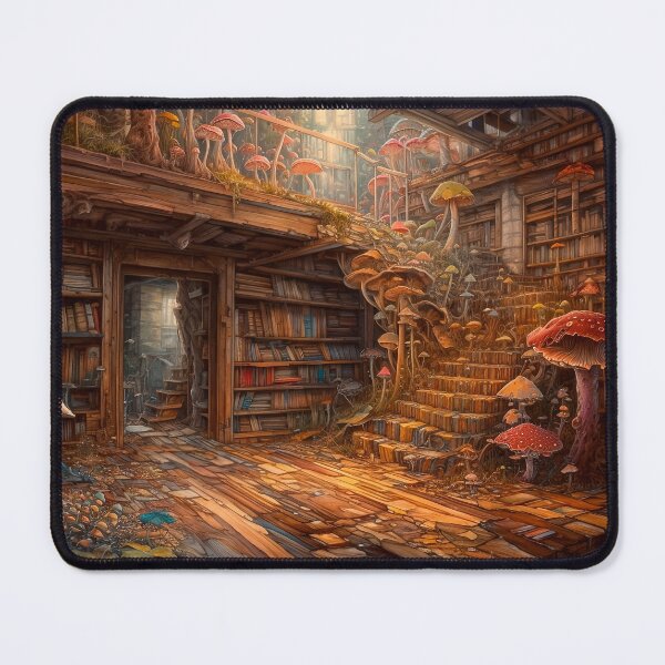 Item preview, Post Apocalyptic Mushroom Library designed and sold by VictorSchell.