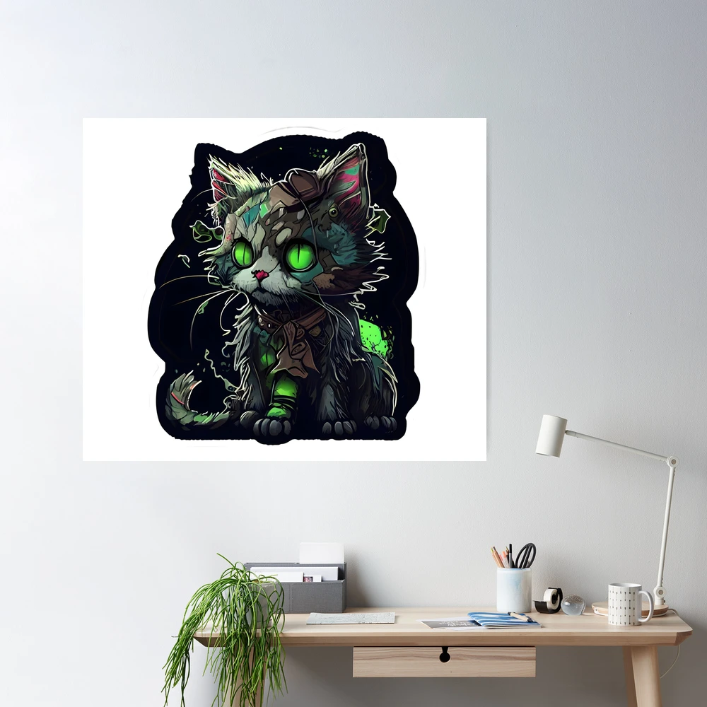 Zom Cat, Zombie Kittens Poster for Sale by sandpiperstudio