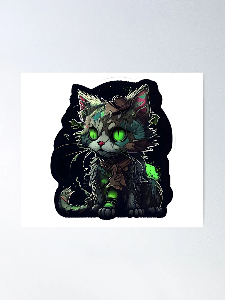 Zom Cat, Zombie Kittens Poster for Sale by sandpiperstudio