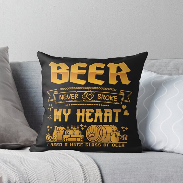 Item preview, Beer never broke my heart - funny quotes designed and sold by VichallanStudio.