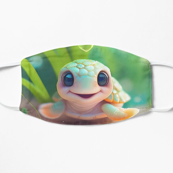 Turtle love Flat Mask