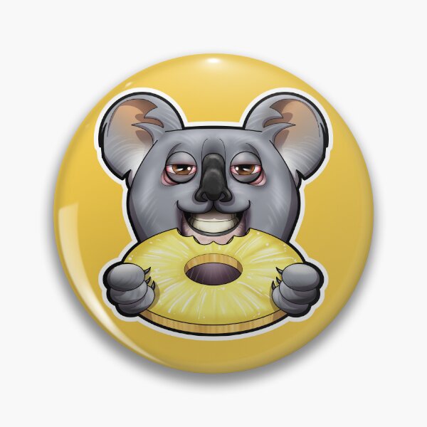 Item preview, SNAX Koala eating pineapple  designed and sold by SilverBaX.