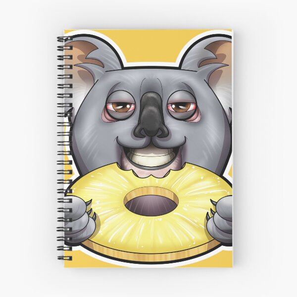 Item preview, SNAX Koala eating pineapple designed and sold by SilverBaX.