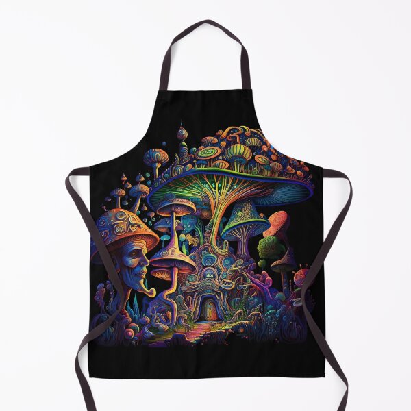 Item preview, Psychedelic Shroom Elves House designed and sold by VibrantView.