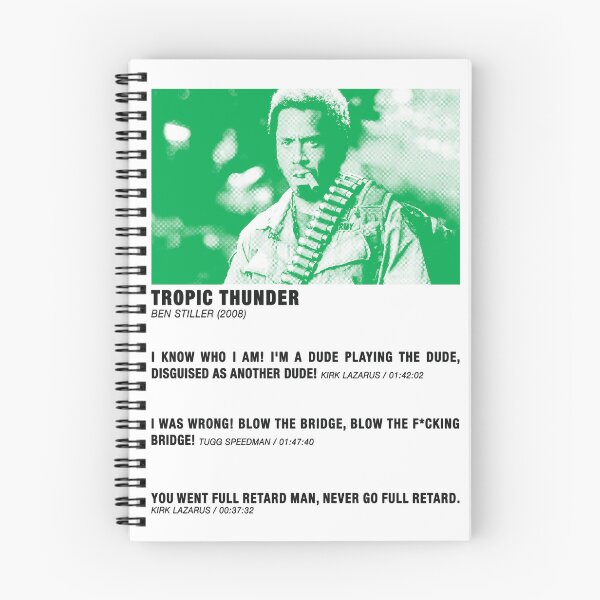 Item preview, Tropic Thunder Poster with Quotes designed and sold by flickfinds.