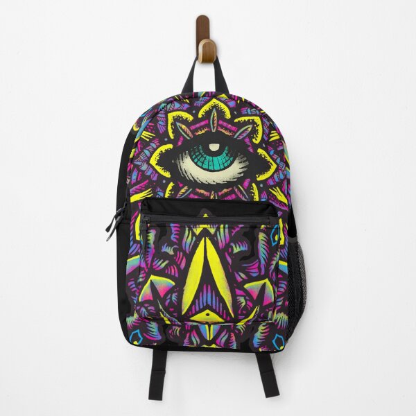 Item preview, Dharma Wheel Neon Mandala Eye designed and sold by Roberto Jaras Lira.