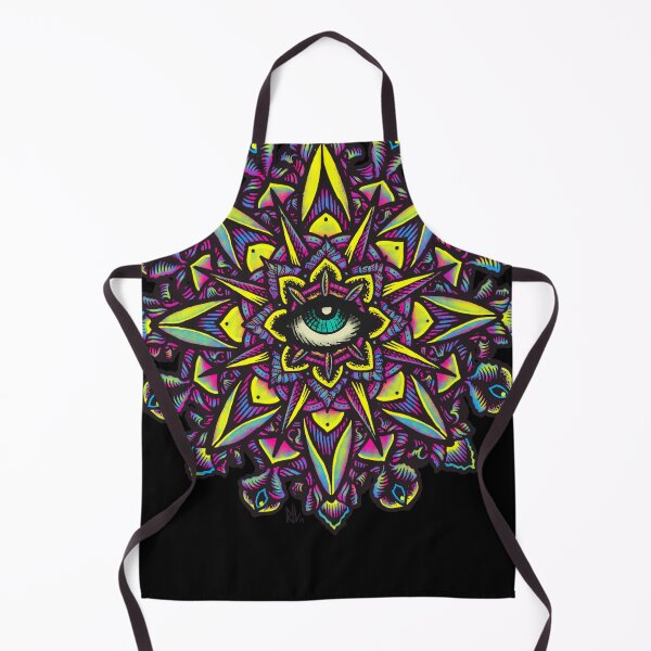 Item preview, Dharma Wheel Neon Mandala Eye designed and sold by Roberto Jaras Lira.