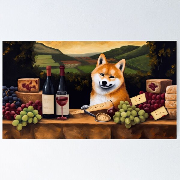 Item preview, Cheese Please: Shiba Inu Hosts Dinner designed and sold by THC Studios.