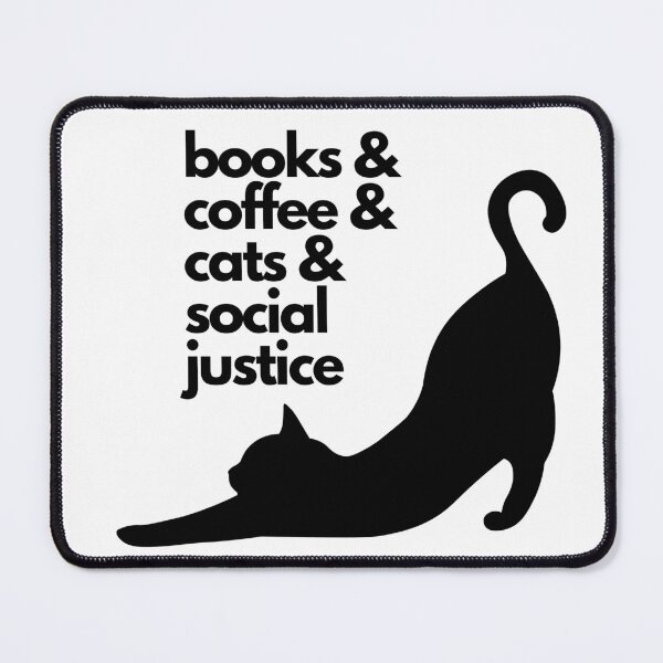 Item preview, Books Coffee CATS Social Justice designed and sold by Davinci Gift⭐⭐⭐⭐⭐.