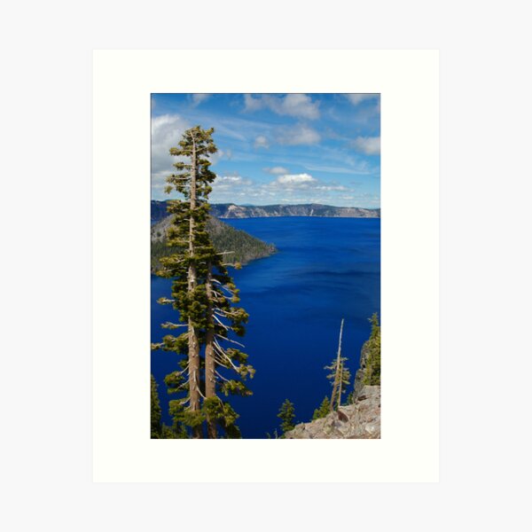 Crater Blue Art Print