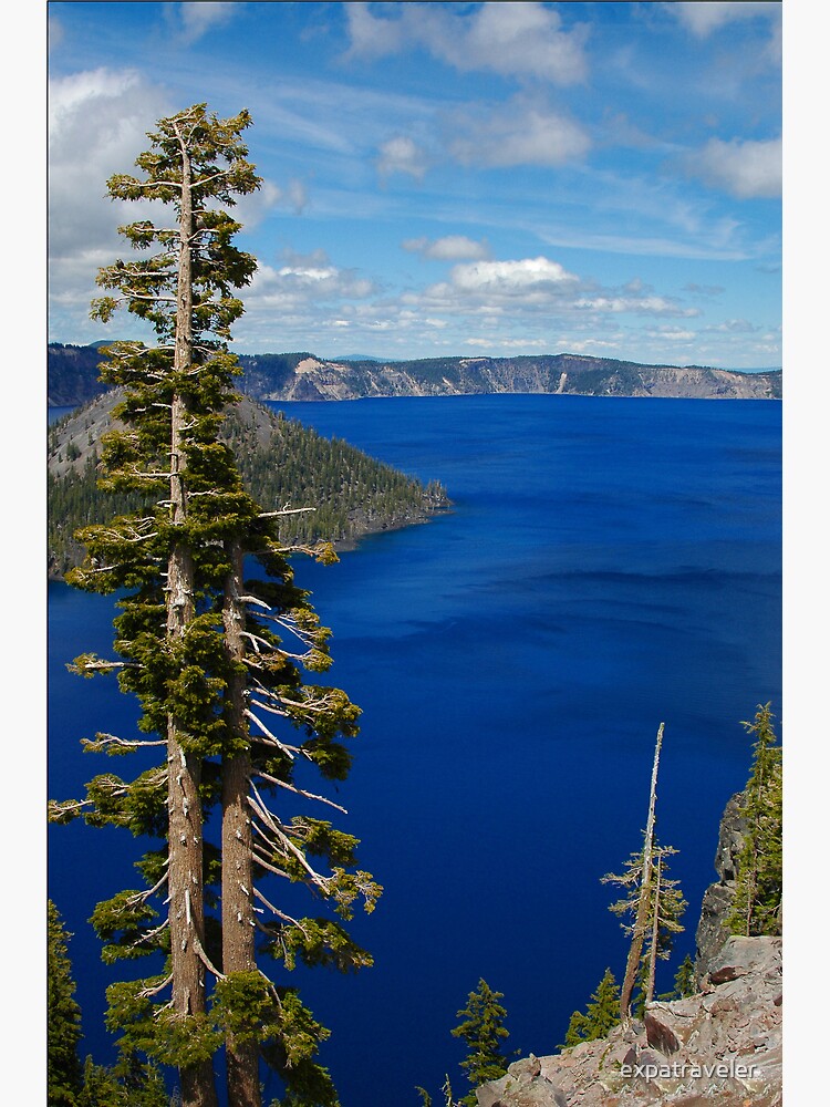 Thumbnail 3 of 3, Art Print, Crater Blue designed and sold by expatraveler.