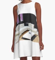 modern interior living room A-Line Dress