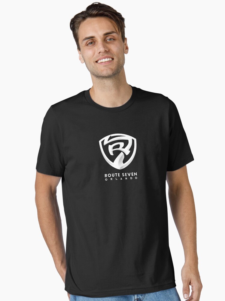 Thumbnail 2 of 7, Essential T-Shirt, Route 7 Orlando Primary Logo - White designed and sold by Route7Orlando.
