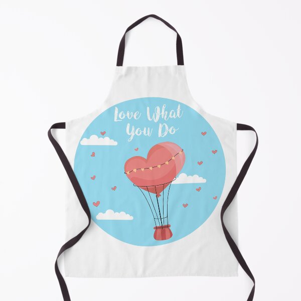 Item preview, love what you do typography with blue sky and clouds and heart shaped balloon  Sticker designed and sold by vikyky.
