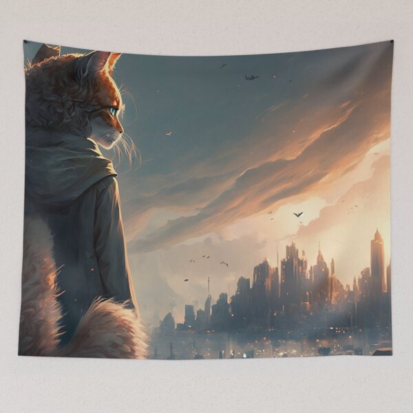 Item preview, Anime Cat artwork #2 designed and sold by YourMajestyLuna.