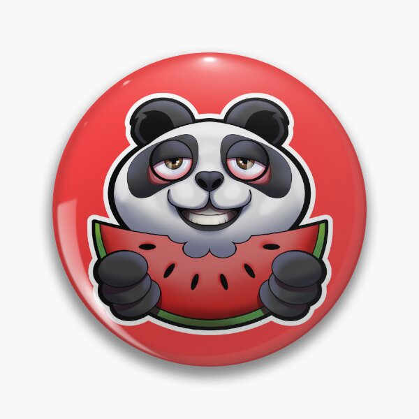 Item preview, SNAX Panda eating watermelon  designed and sold by SilverBaX.