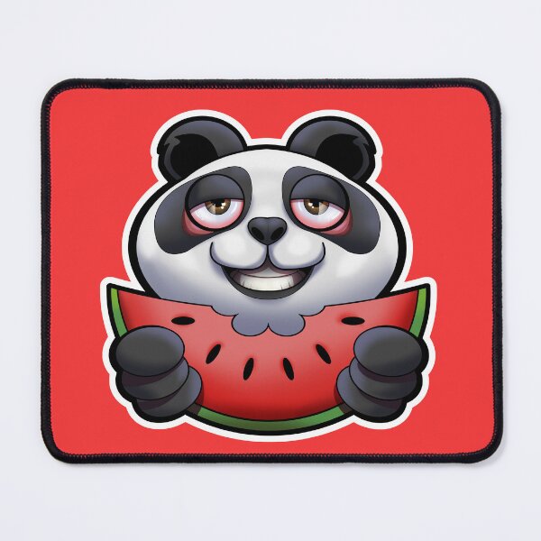 Item preview, SNAX Panda eating watermelon designed and sold by SilverBaX.