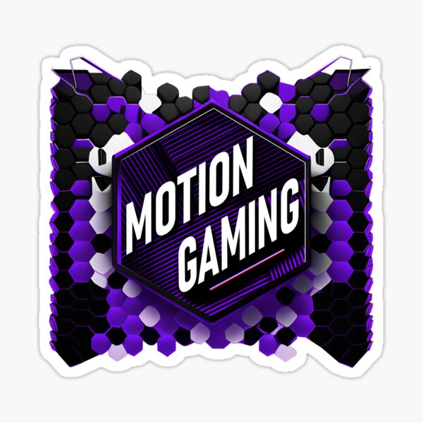 Motion Gaming Logo Purple Sticker