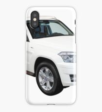 strong 4x4 suv car isolated on white iPhone Case/Skin