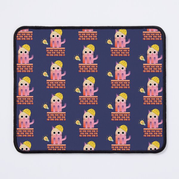 Item preview, Cats with hardhats on brick wall designed and sold by ichirochen.