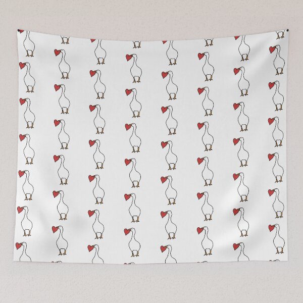 Item preview, Goose with Red Heart in Beak designed and sold by ellenhenry.