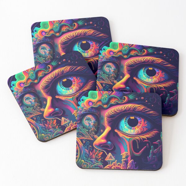 Item preview, Trippy Psychedelic Mad Man designed and sold by VibrantView.