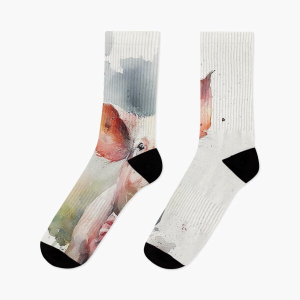 Item preview, pig watercolor designed and sold by shokA Design.