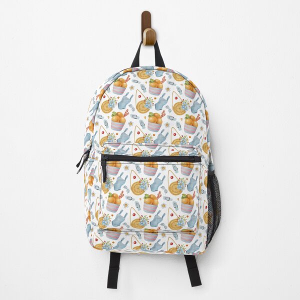 Item preview, Watercolor Summer Elements Seamless Pattern designed and sold by BobbyTee Merch.