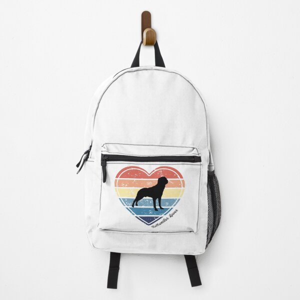 Item preview, Rottweiler Lover Retro Sunset Heart designed and sold by Print-A-Joke.