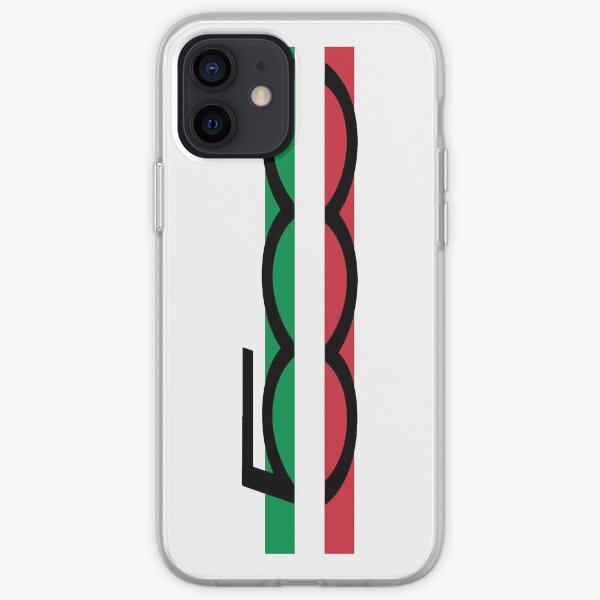 Fiat 500 avec drapeau italien petit Coque souple iPhone