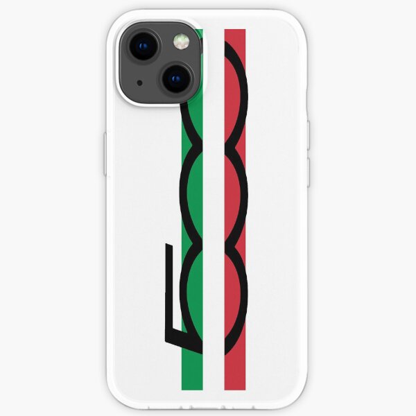 Fiat 500 avec drapeau italien petit Coque souple iPhone