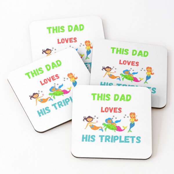 Item preview, This Dad Loves His Triplets designed and sold by Delnet ⭐⭐⭐⭐⭐.