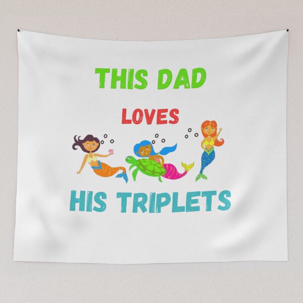 Item preview, This Dad Loves His Triplets designed and sold by Delnet ⭐⭐⭐⭐⭐.