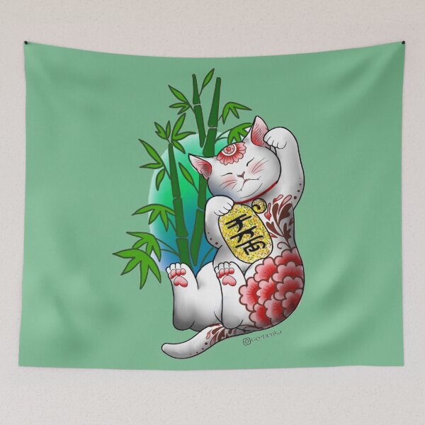 Item preview, Porcelain Lucky Cat designed and sold by Geedenka.