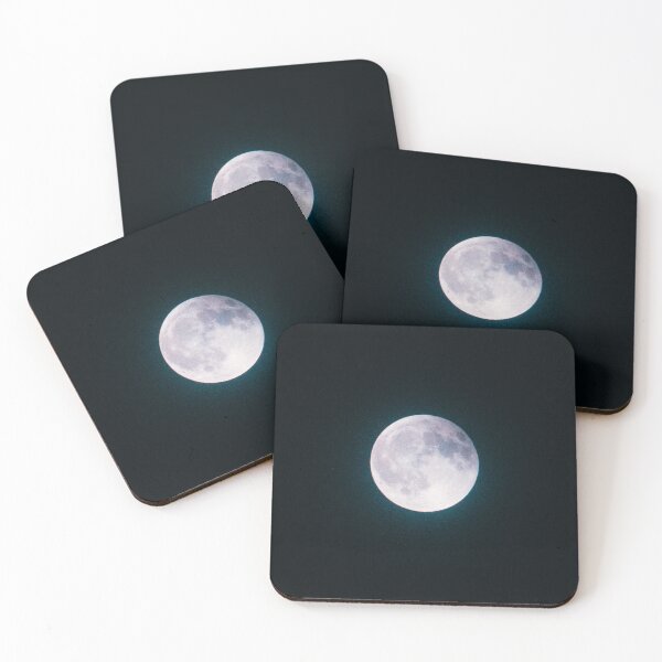 Item preview, Silver Luna (Glowing Full Moon Eclipse) designed and sold by prxjectphoto.