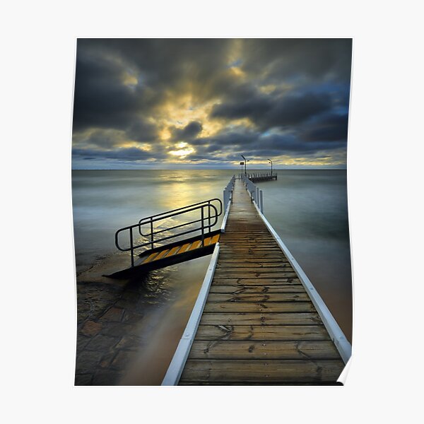 Safety Beach Jetty Sunset Poster