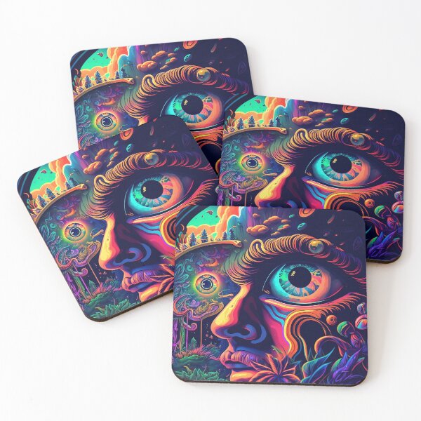 Item preview, Trippy Psychedelic Man designed and sold by VibrantView.