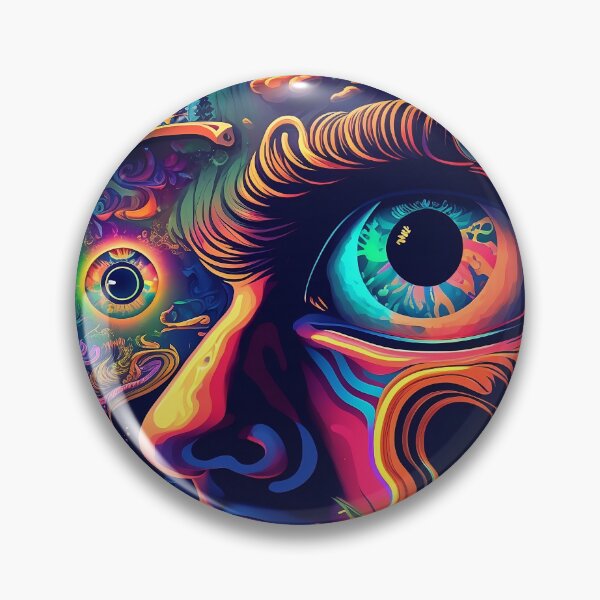 Item preview, Trippy Psychedelic Man designed and sold by VibrantView.