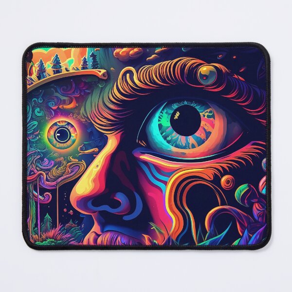 Item preview, Trippy Psychedelic Man designed and sold by VibrantView.